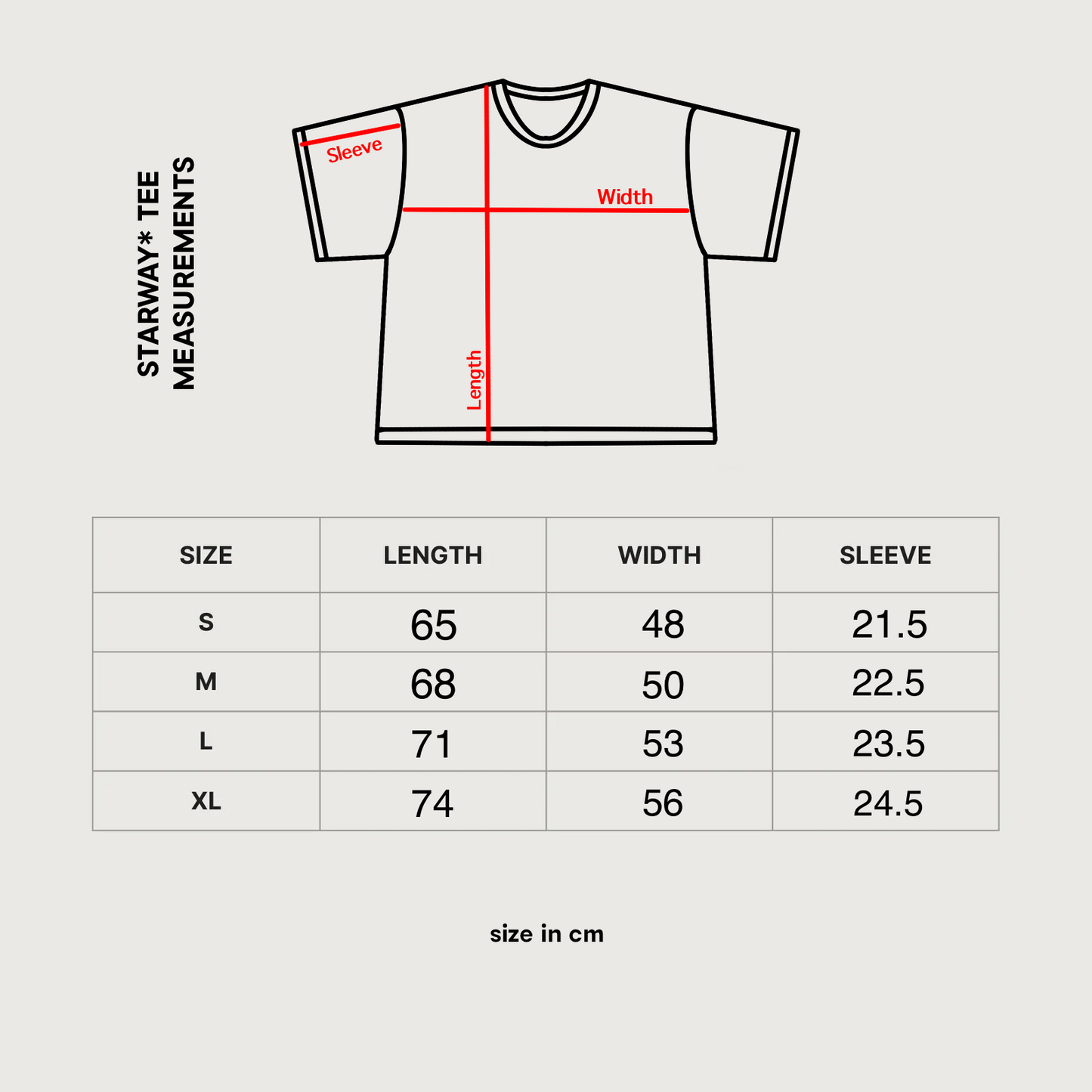 STARWAY* TEE - BLUE/WHITE [PRE-ORDER]