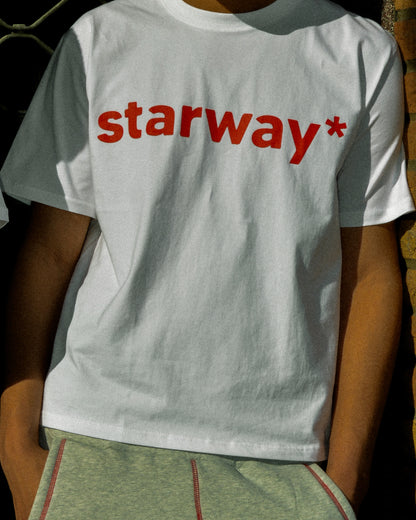 STARWAY* TEE - WHITE/RED